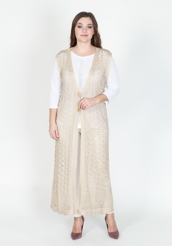 Кардиган ажурный Каталина шир.  580, рис. 6