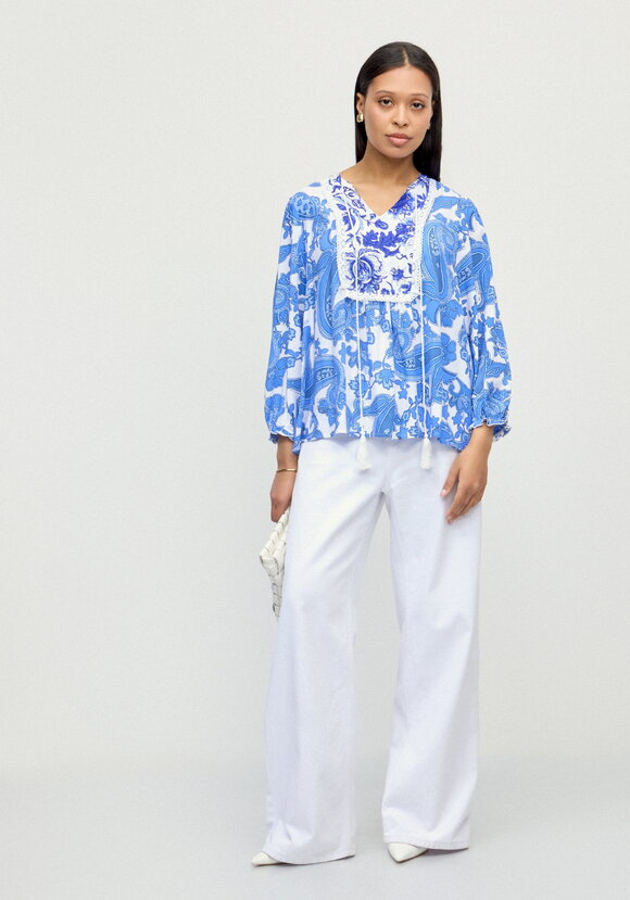 Блуза Весна внутри меня шир.  580, рис. 7