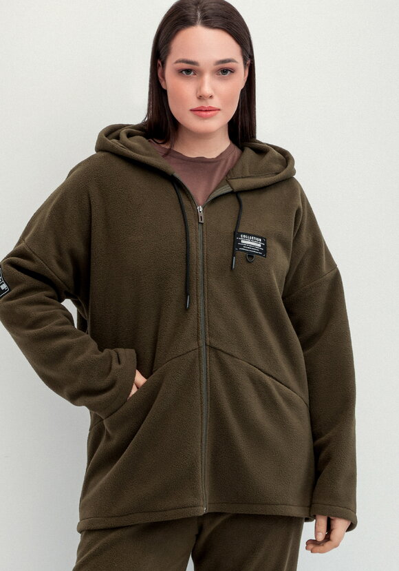 Толстовка из флиса с нашивкой на груди шир.  580, рис. 31