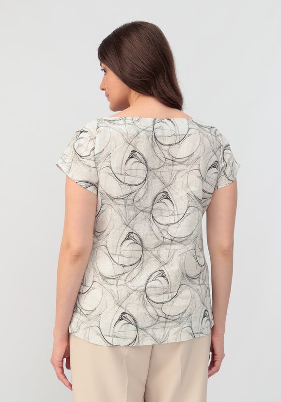 Блуза с удлиненной линией плеча Камилла шир.  580, рис. 21