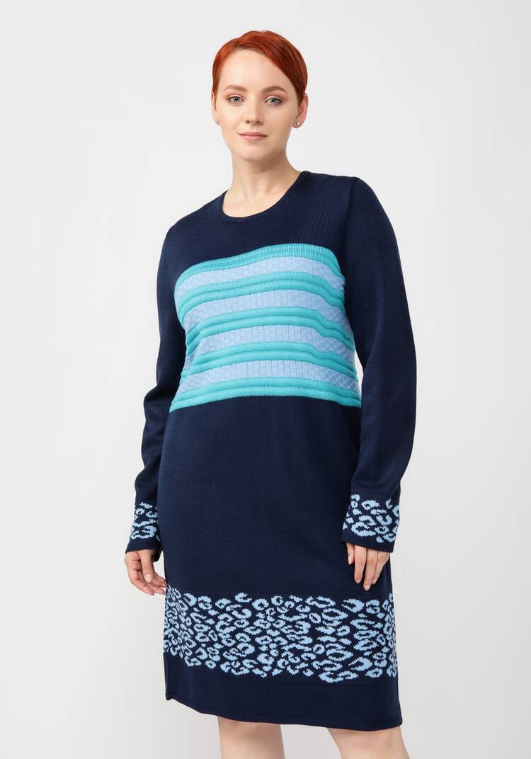 Платье с анималистичным принтом шир.  750, рис. 8