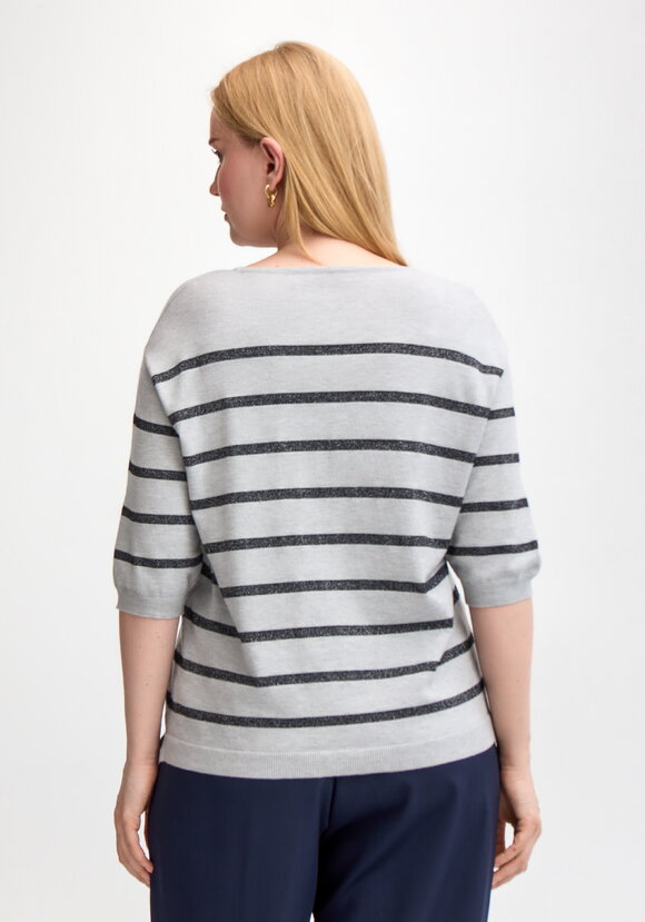 Блуза в полоску с принтом шир.  580, рис. 15