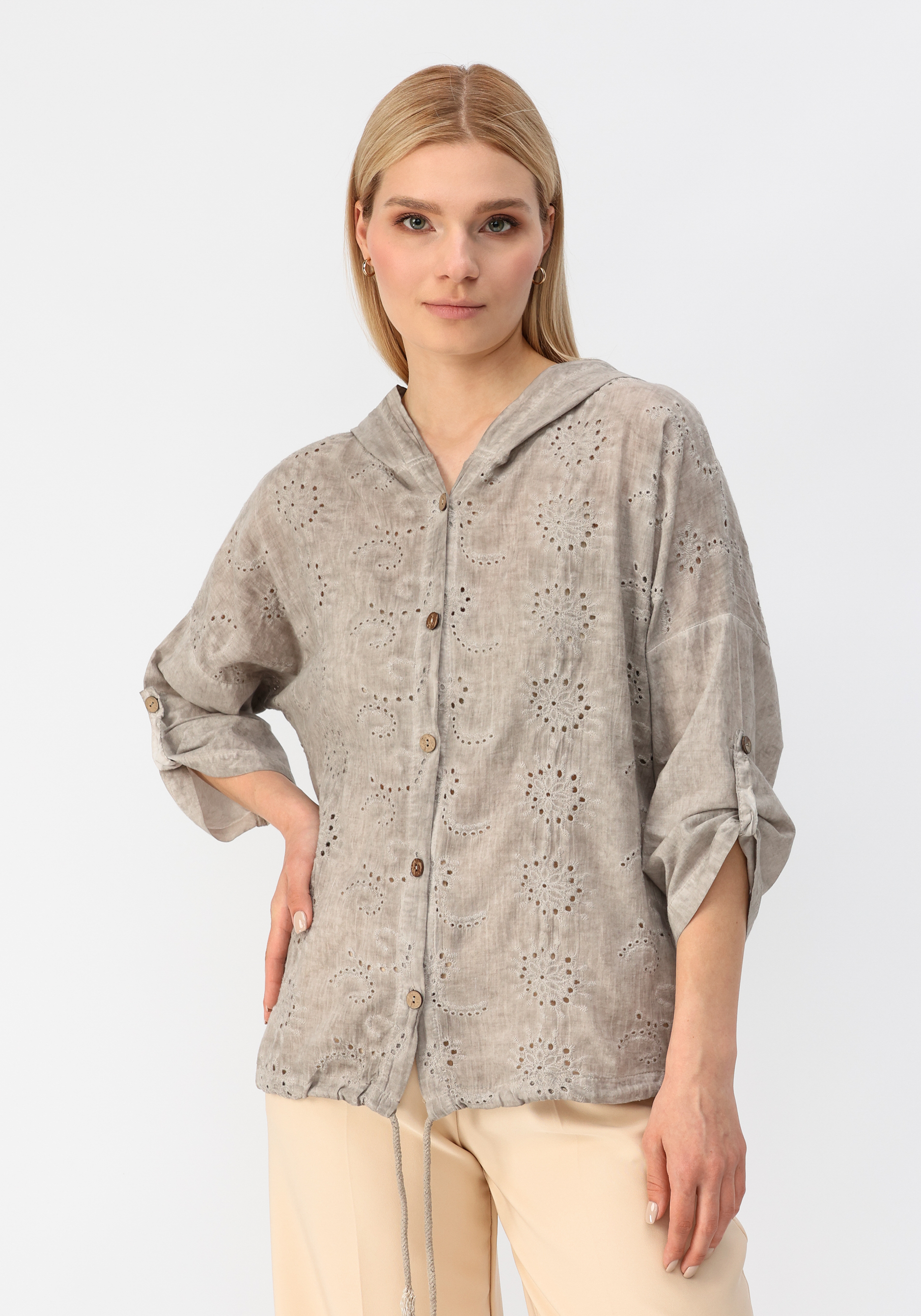 Рубашка "Алана" Alina Collection, размер 50, цвет белый - фото 6