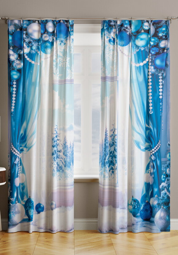 Портьеры Зимняя сказка шир.  580, рис. 10