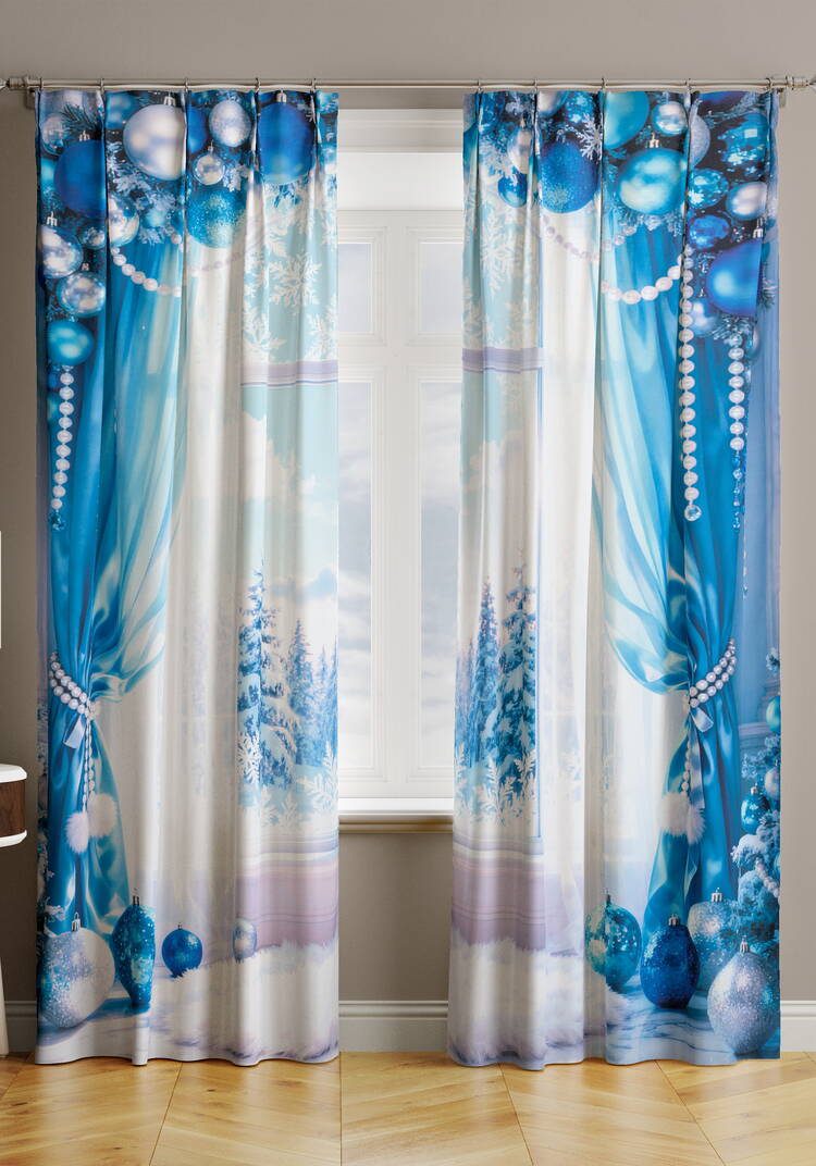 Портьеры Зимняя сказка шир.  750, рис. 10