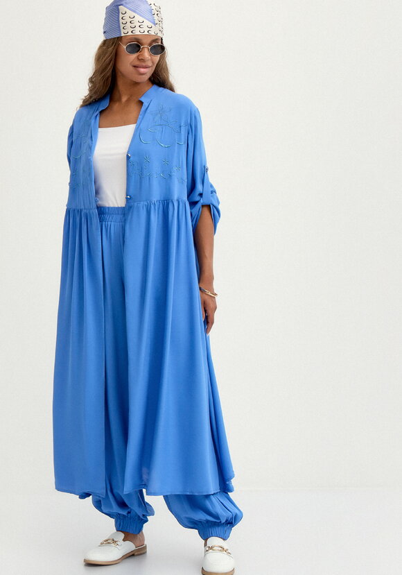 Рубашка с вышивкой на кокетке шир.  580, рис. 24