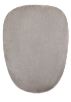 Ковер меховой овальный