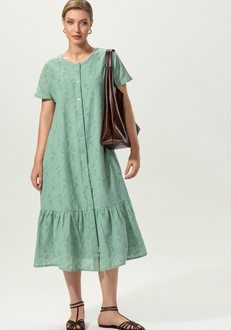 Платье ажурное с цельнокроеным рукавом шир.  750, рис. 25