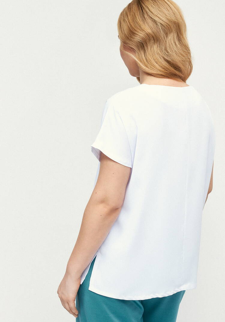 Блуза с принтом с напылением шир.  750, рис. 11