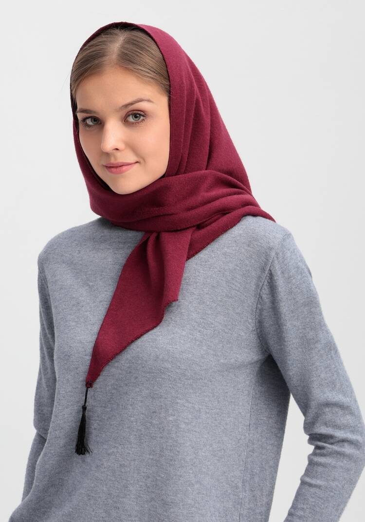 Косынка женская вязаная из ангоры шир.  750, рис. 5