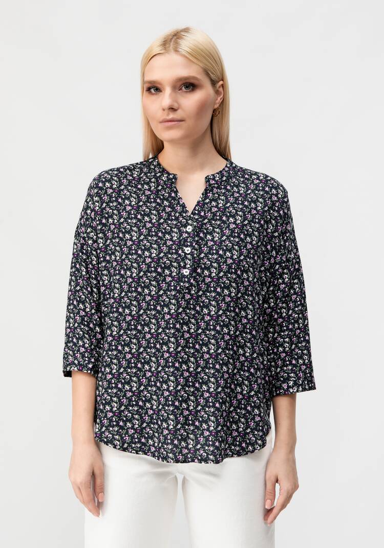 Рубашка с цветочным принтом Элен шир.  750, рис. 9