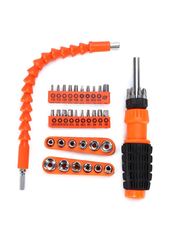 Отвертка с гибкой удлиняющей битой шир.  580, рис. 1