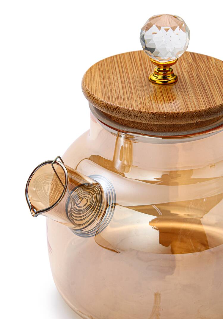 Заварочный чайник с бамбуковой крышкой шир.  750, рис. 5