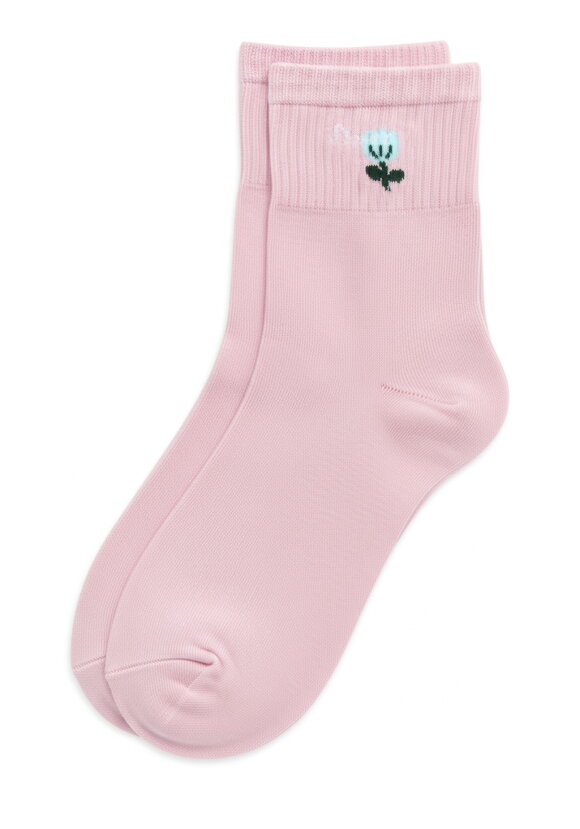 Комплект носочков с цветком 5 штук шир.  580, рис. 6