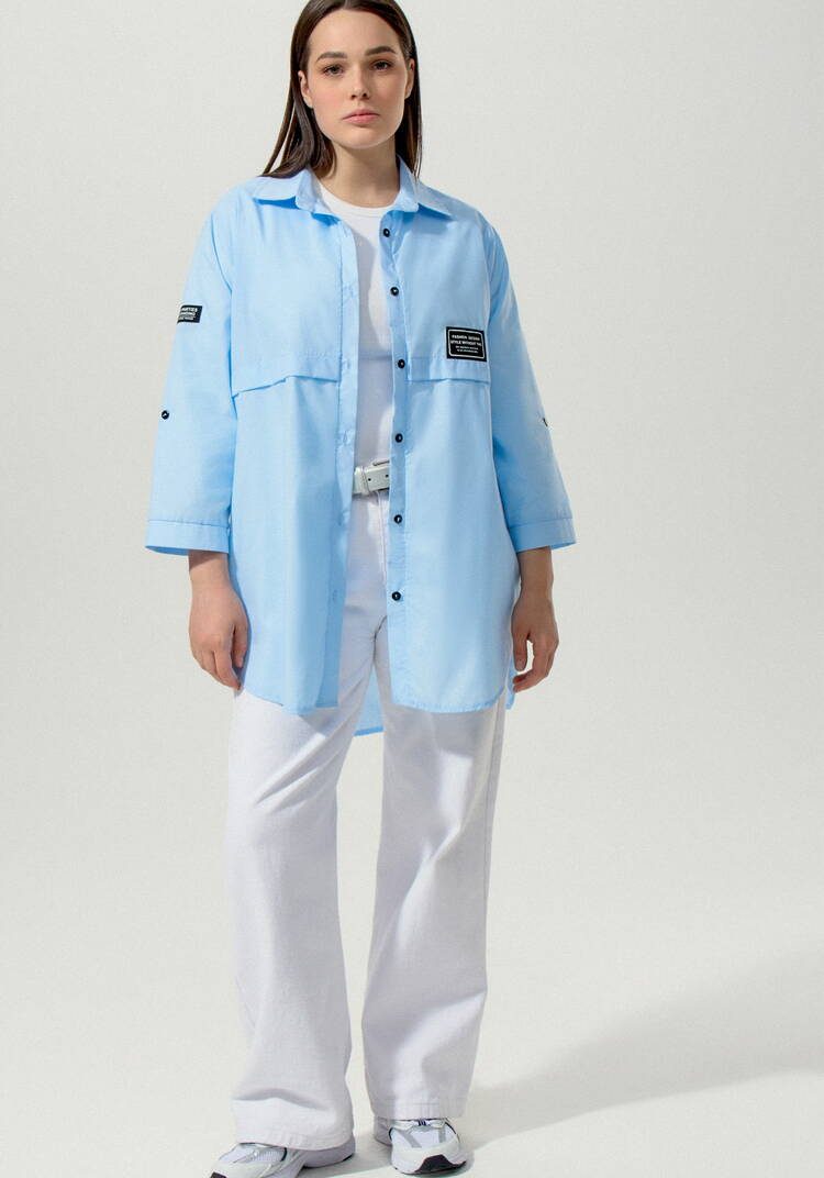 Рубашка с патами на рукаве Джоан шир.  750, рис. 12