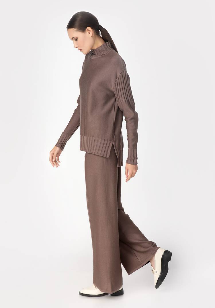 Брюки женские широкие однотонные шир.  750, рис. 12