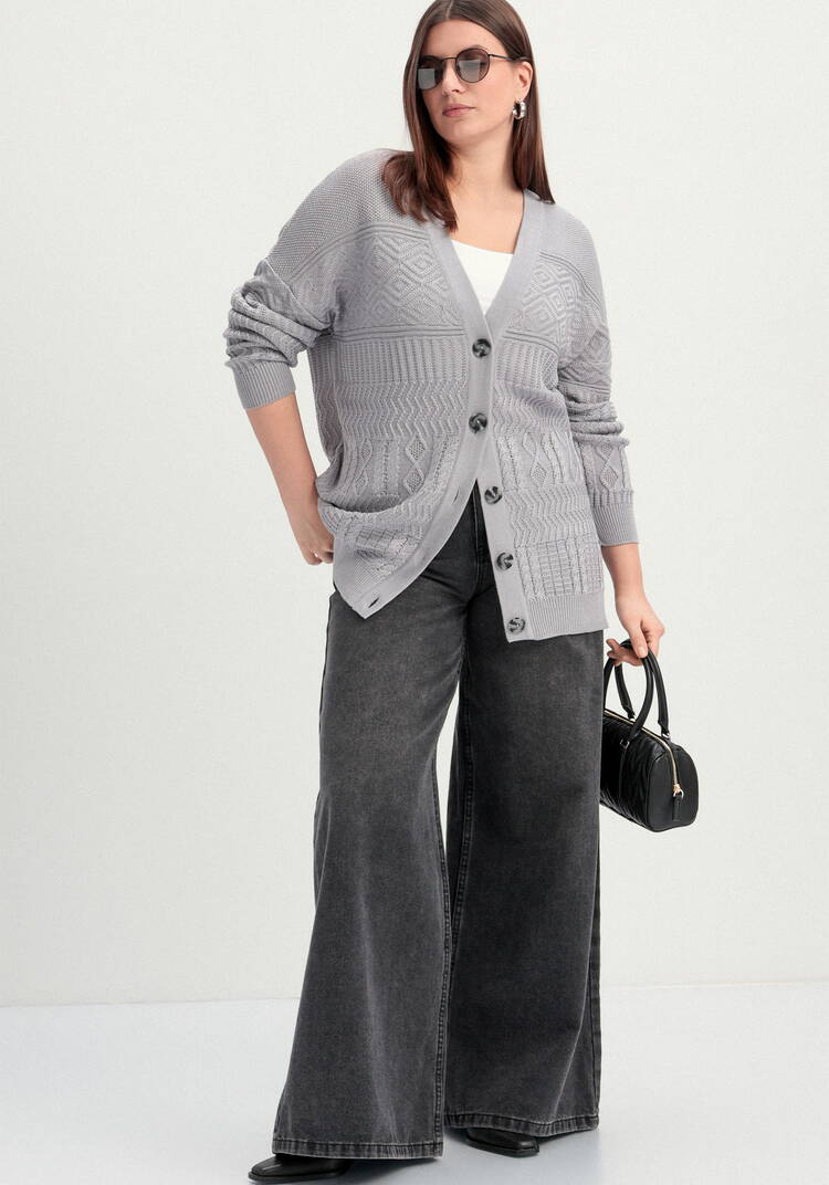 Кардиган с эклектичным узором шир.  750, рис. 17