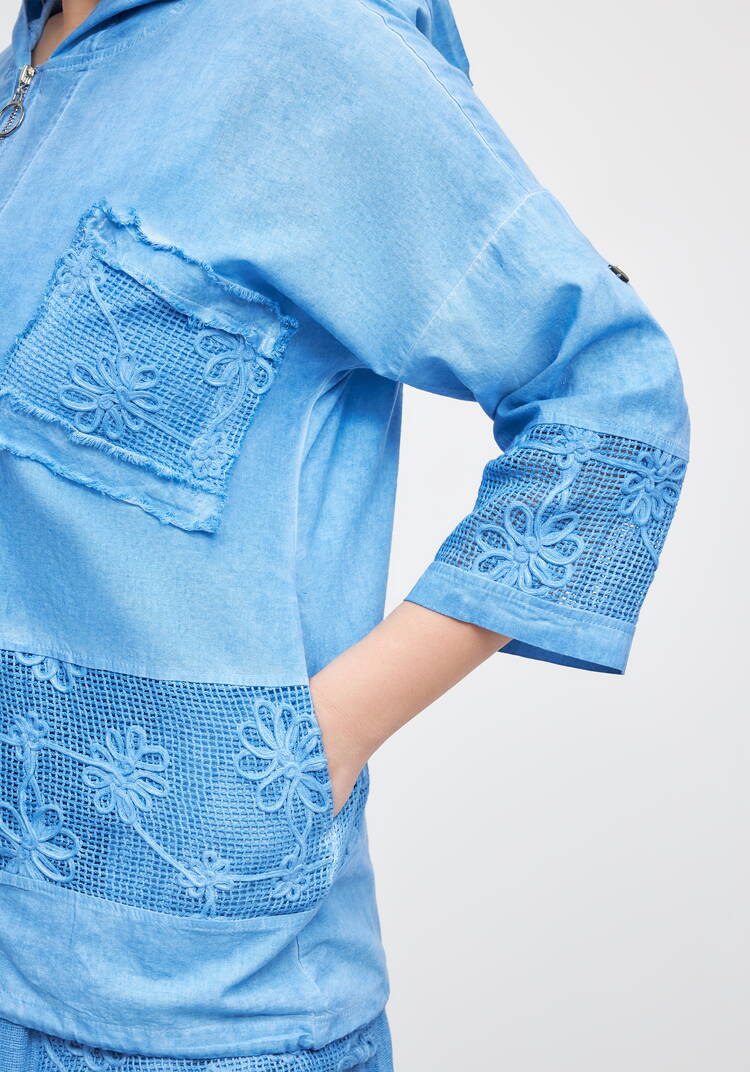 Пыльник на молнии с кaпюшоном шир.  750, рис. 7