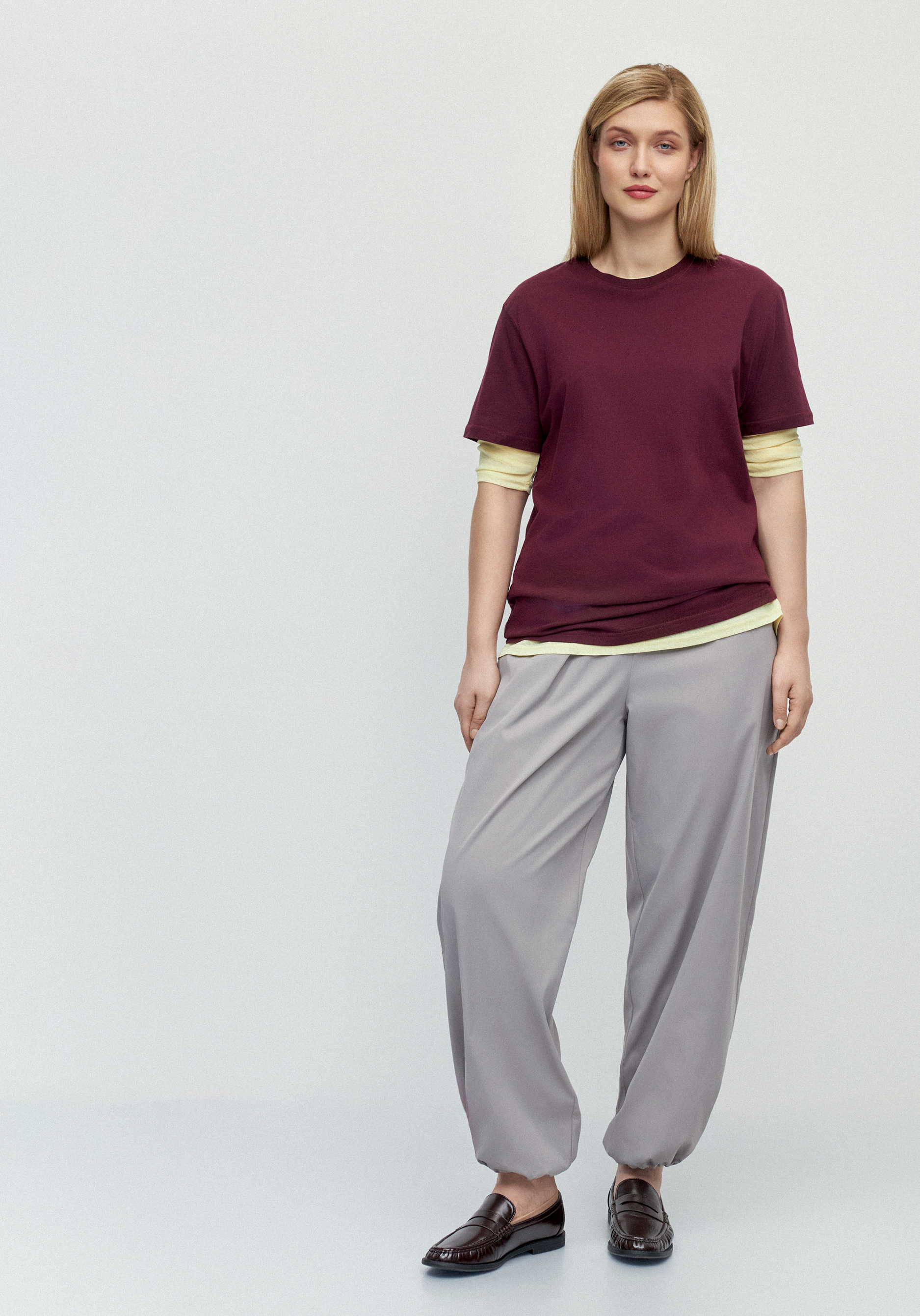 Брюки хлопковые с утягивающим фиксатором