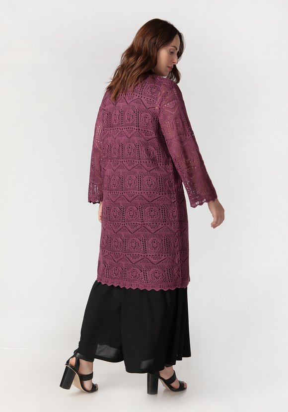 Кардиган Ажурное мгновение шир.  580, рис. 7