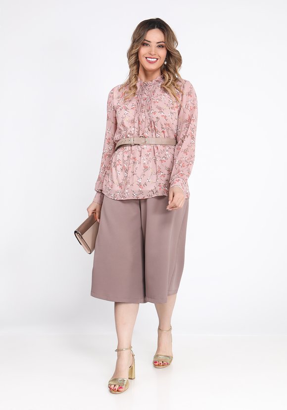 Блуза шифоновая Бриджит шир.  580, рис. 3