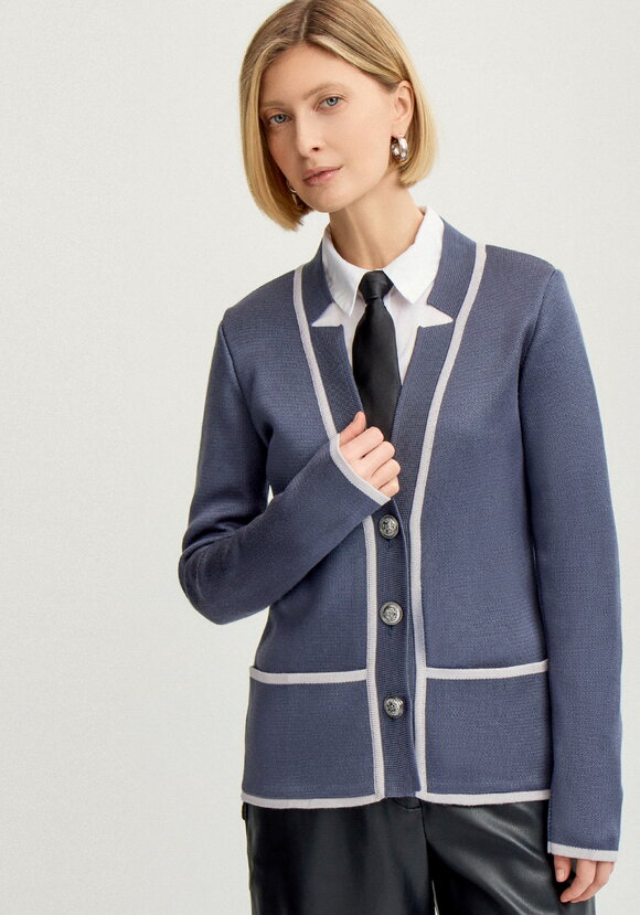 Пиджак с яркой окантовкой шир.  580, рис. 2