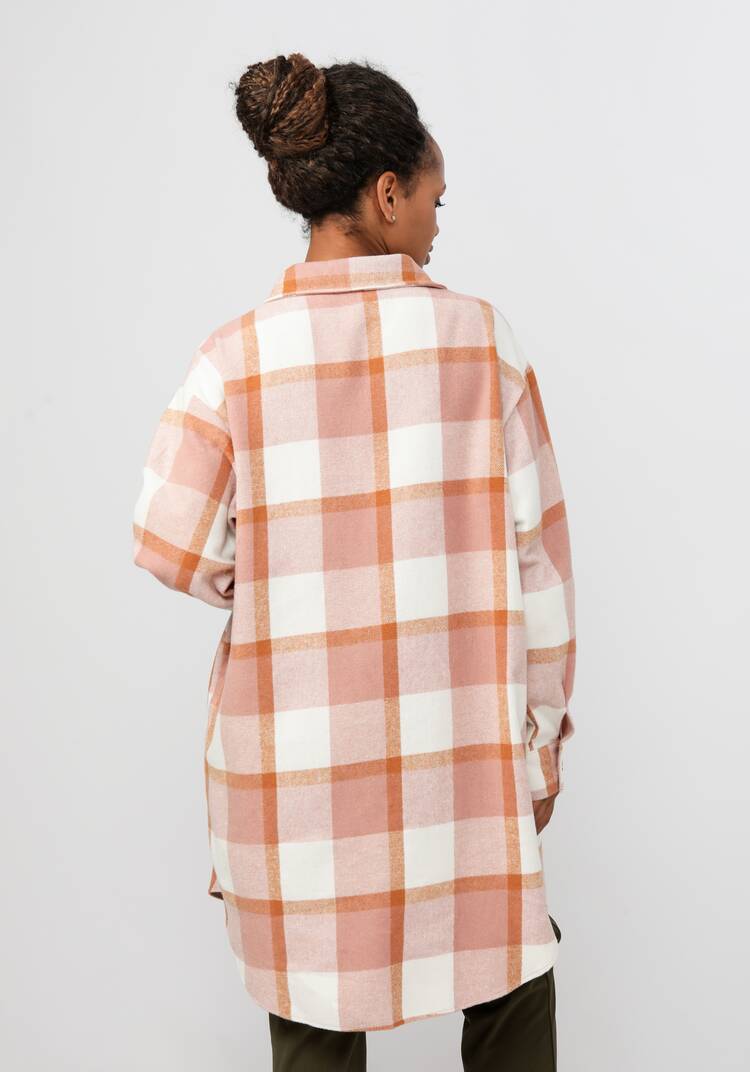 Рубашка удлиненная в клетку Венди шир.  750, рис. 9