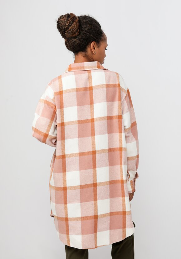 Рубашка удлиненная в клетку Венди шир.  580, рис. 9