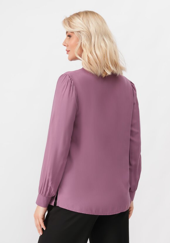 Блуза с цветочным принтом на груди шир.  580, рис. 3