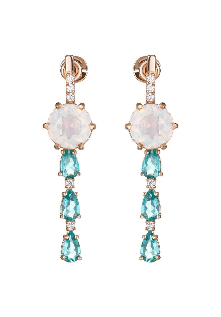Серьги-трансформеры серебряные Есения шир.  750, рис. 2