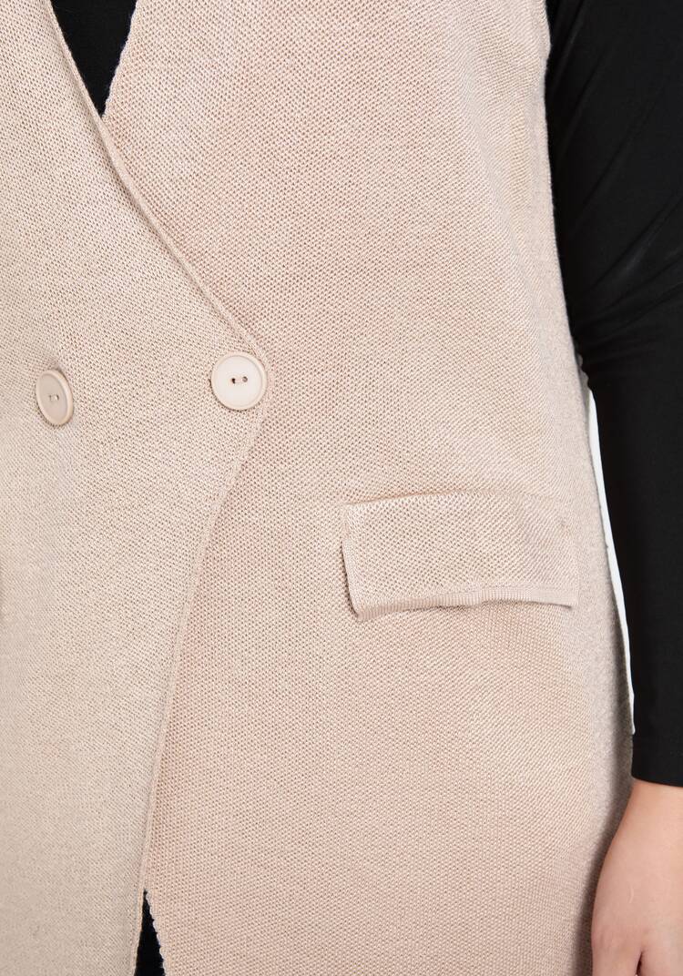 Жилет на пуговицах свободного силуэта шир.  750, рис. 11