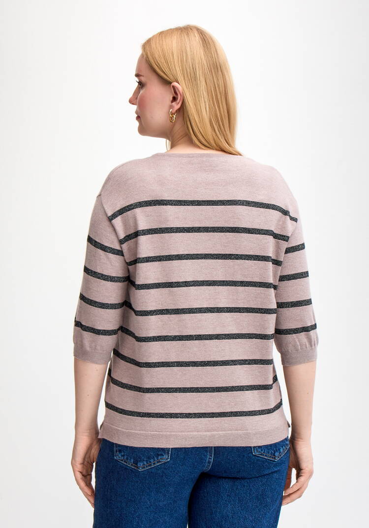 Блуза в полоску с принтом шир.  750, рис. 33