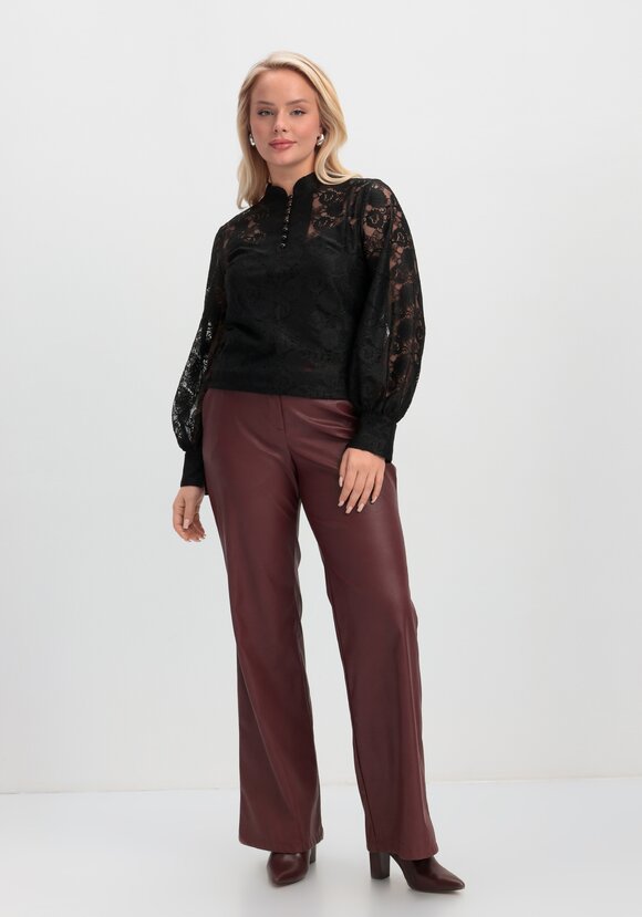 Блуза ажурная с цветочным принтом шир.  580, рис. 20