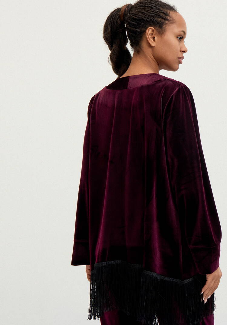 Кардиган с бахромой Мелани шир.  750, рис. 3