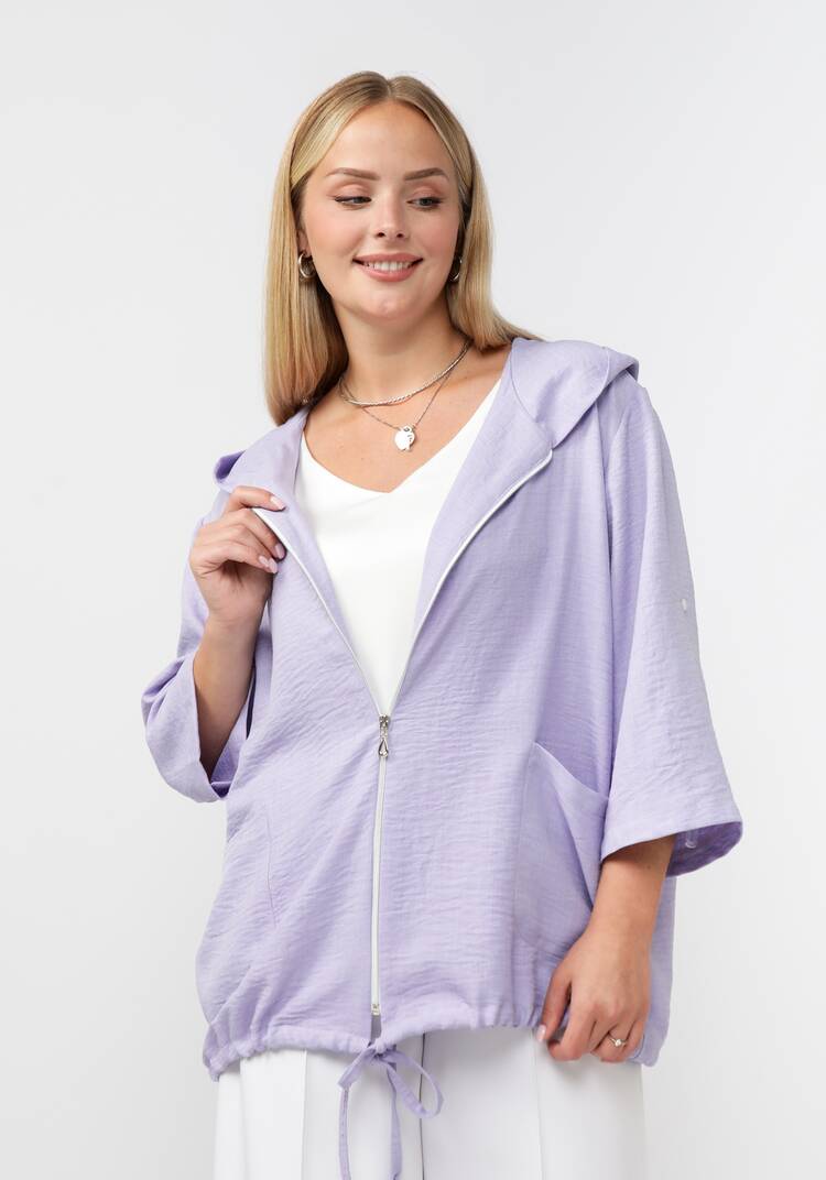 Жакет на молнии с капюшоном Амелия шир.  750, рис. 35