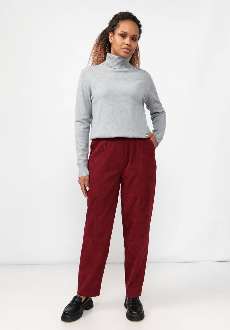 Брюки из микровельвета с рельефами шир.  750, рис. 13