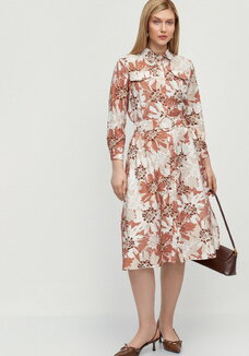 Платье-рубашка с принтом на поясе Вивьен