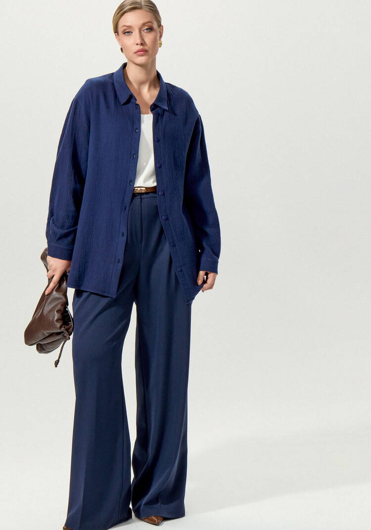 Рубашка муслиновая свободного кроя шир.  750, рис. 39