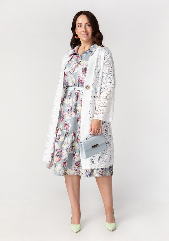 Кардиган Ажурное мгновение шир.  580, рис. 1