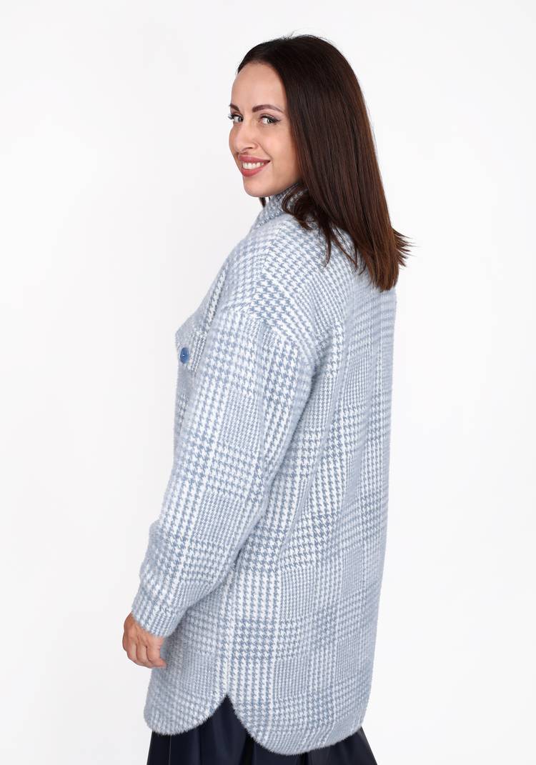 Полупальто рубашечного кроя из шерсти шир.  750, рис. 3