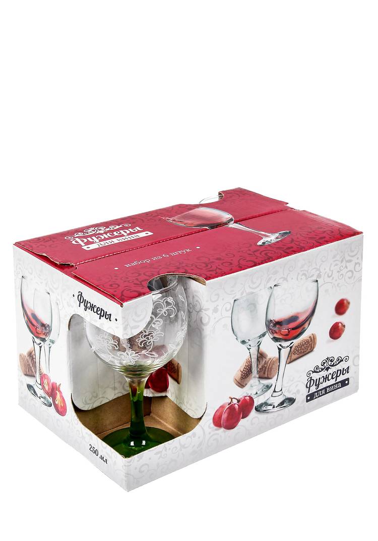 Набор из 6-ти цветных бокалов шир.  750, рис. 3