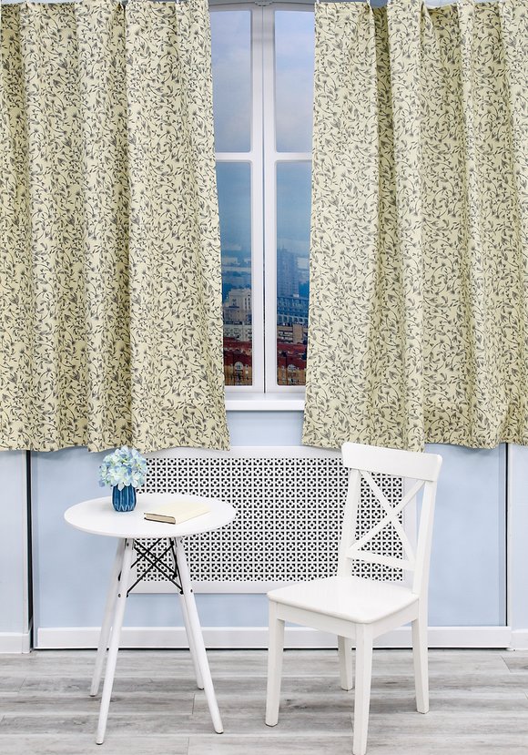 Штора кухонная Чистый хлопок шир.  580, рис. 1