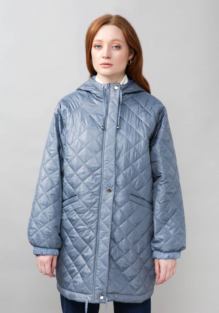 Куртка женская оверсайз с капюшоном шир.  750, рис. 22