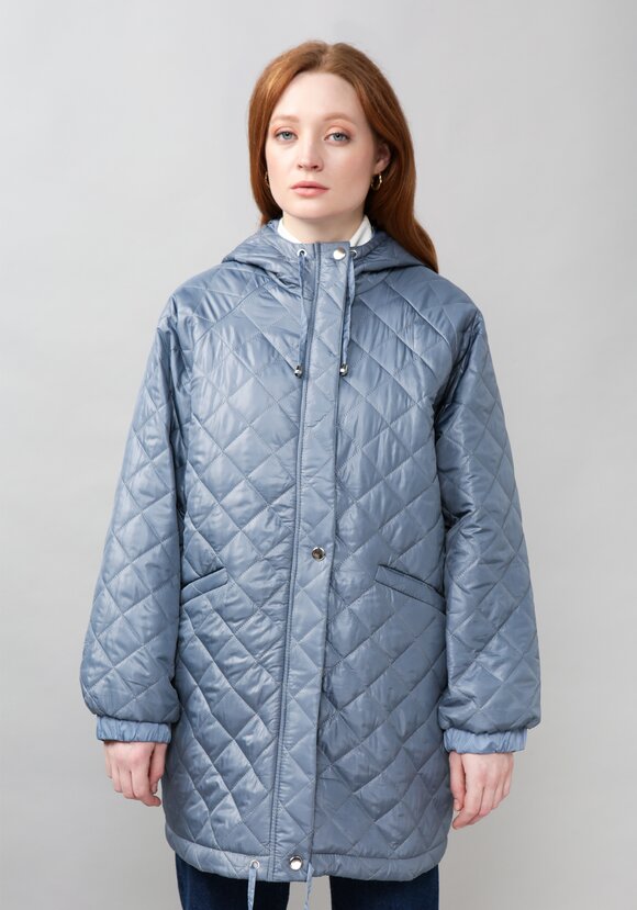 Куртка женская оверсайз с капюшоном шир.  580, рис. 22