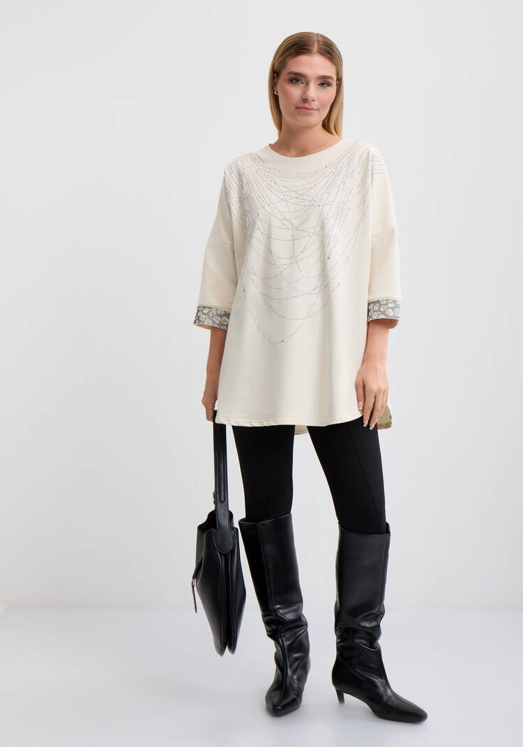 Туника со стразами Эмилия шир.  750, рис. 8