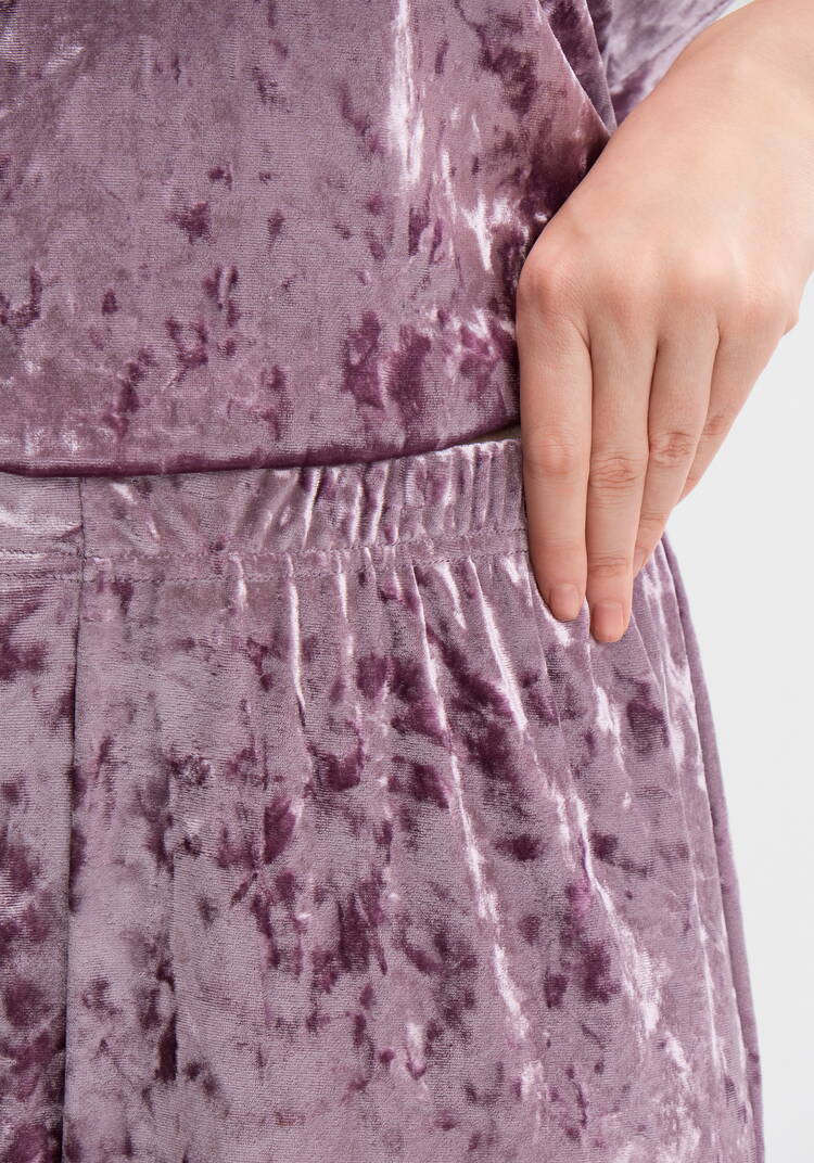 Костюм бархатный с брюками палаццо шир.  750, рис. 19