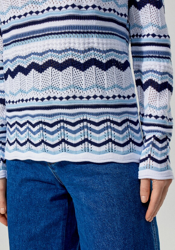 Джемпер с морским орнаментом шир.  580, рис. 6