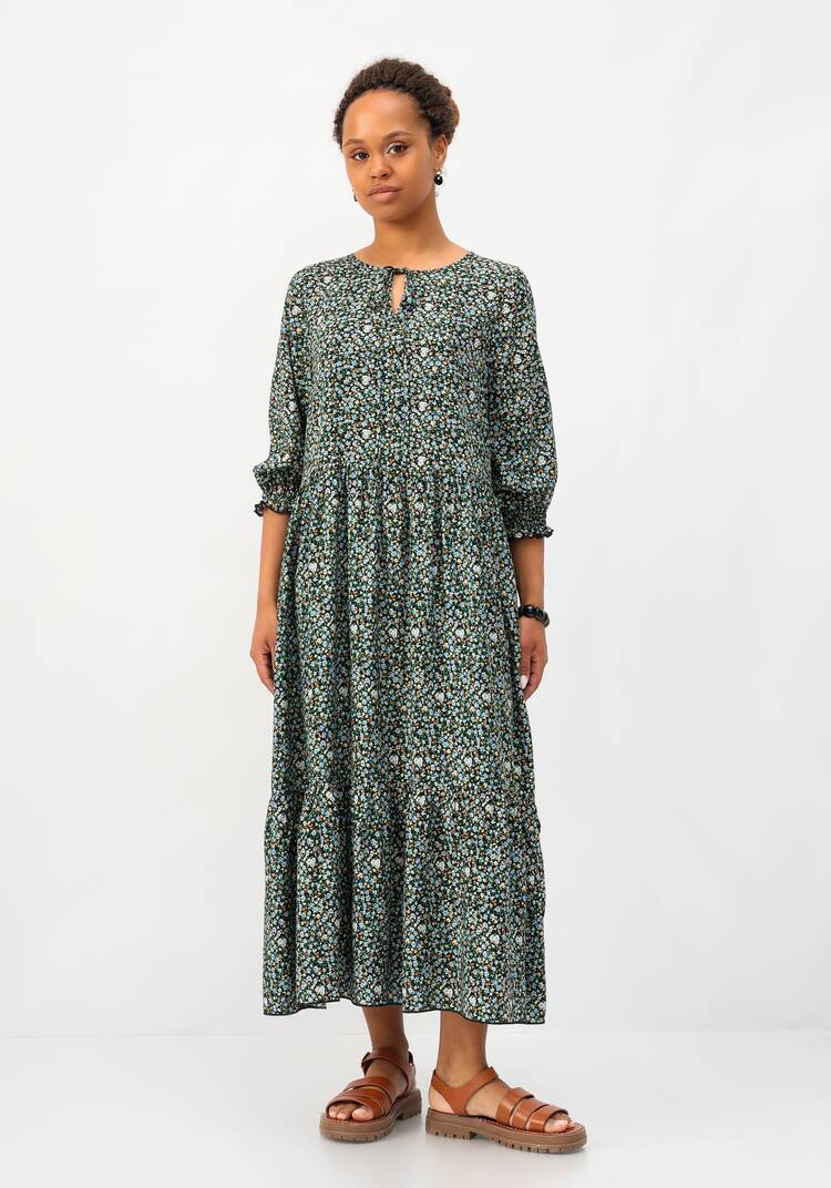 Платье с ярусами из штапеля шир.  750, рис. 12