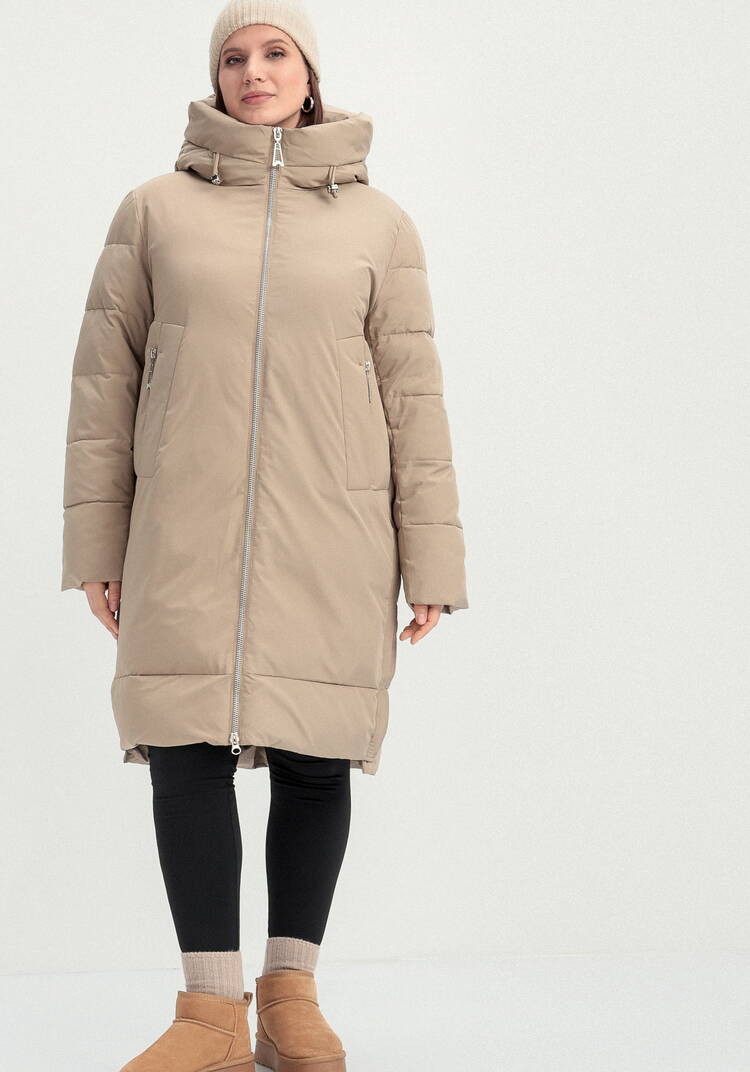 Пуховик с боковыми карманами на молнии шир.  750, рис. 20