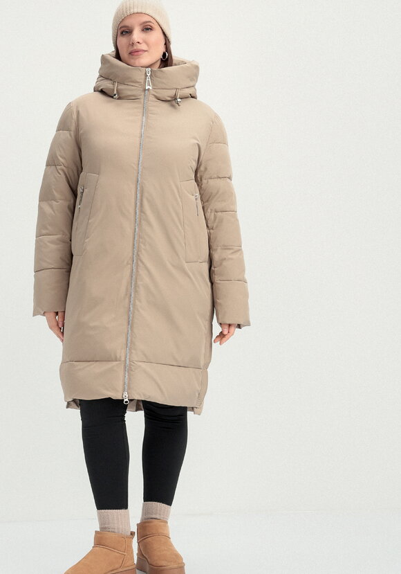 Пуховик с боковыми карманами на молнии шир.  580, рис. 20